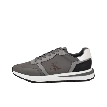 CKJ CALVIN KLEIN JEANS Picio Monogram Low Top Casual Shoes Men's Gray