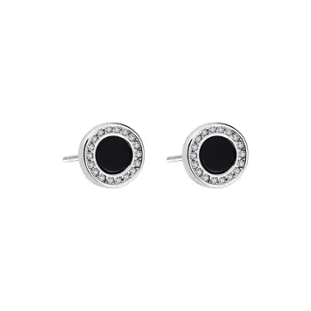 MAGICPOLE S999 Silver Zircon Stud Earrings Unisex Silver
