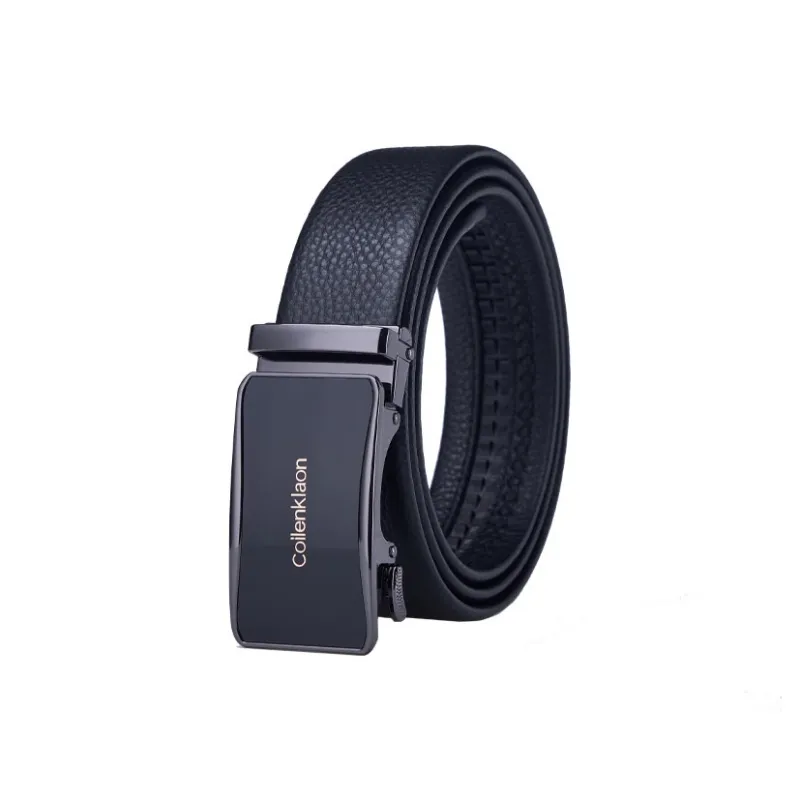 Coilenklaon Top Grain Cow Leather Belts Men's 3.5cm-1