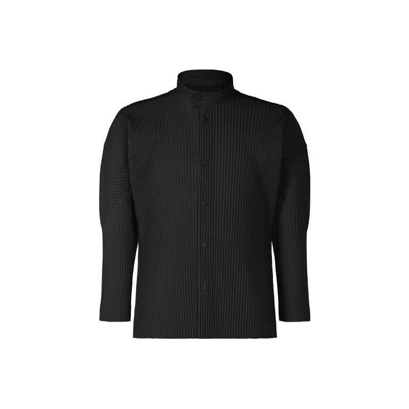Homme Plissé Issey Miyake Shirts Men Black-0