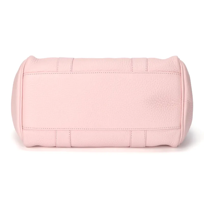 Mulberry Cow Leather Shoulder Bag, Crossbody Bag, Handbag Women's Pink Rose-3