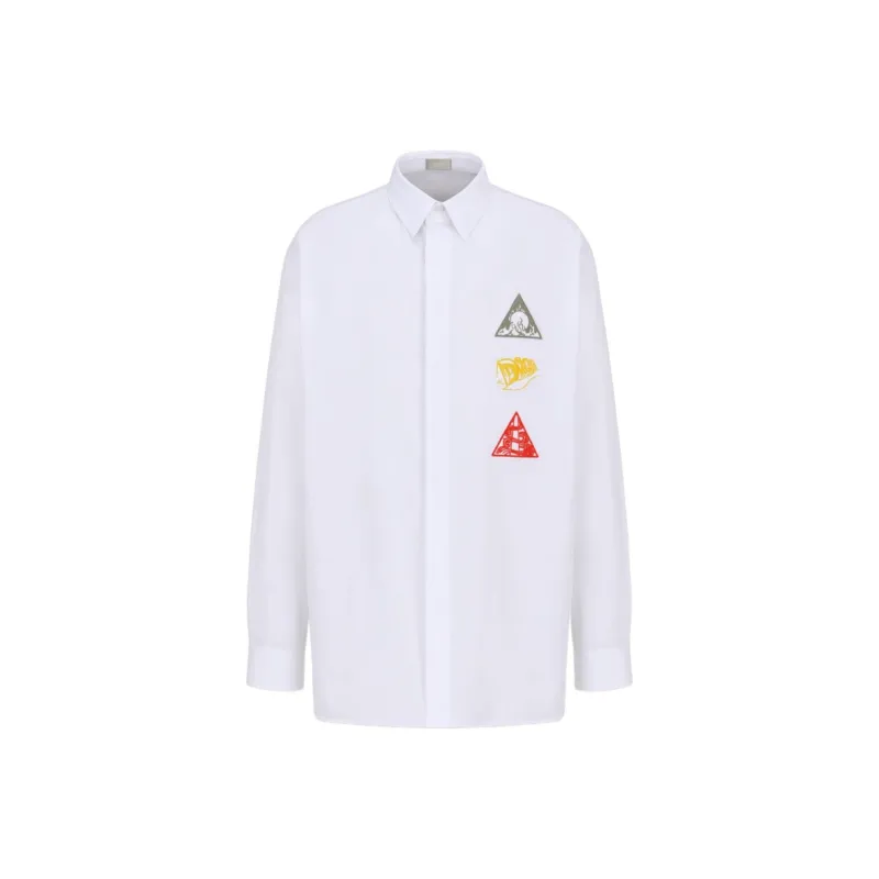 DIOR Homme Graphic Print Long Sleeved Shirt-0