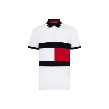 Tommy Hilfiger Polo Shirts Men Red, White, Blue & Multicolor YBR
