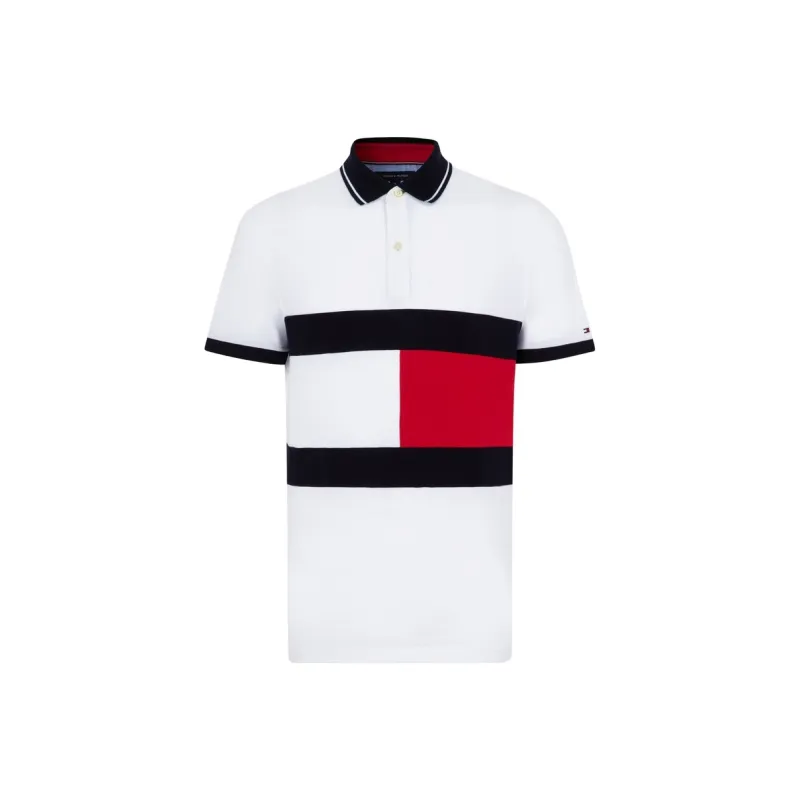 Tommy Hilfiger Polo Shirts Men Red, White, Blue & Multicolor YBR-0