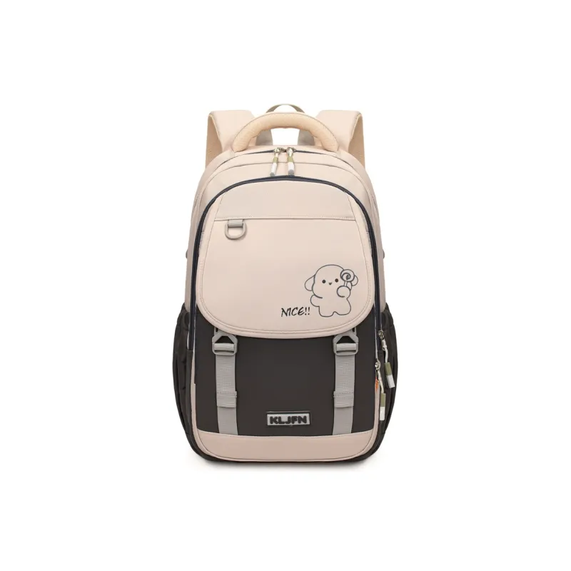 XIANGSU Oxford Backpack Unisex Pink/Brown/Green/Purple/White & Black/Gray & Black-20