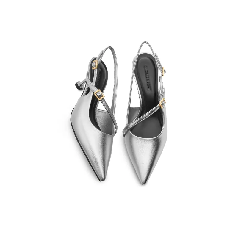 CHARLES&KEITH Small Ck Slim Heel High Heels 6.5cm Women's-6