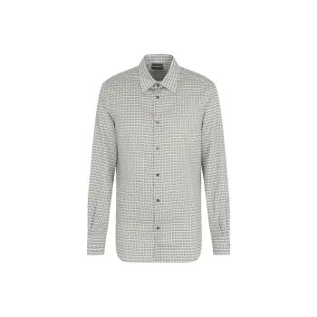 EMPORIO ARMANI Printed pattern Stretch Cotton Shirt