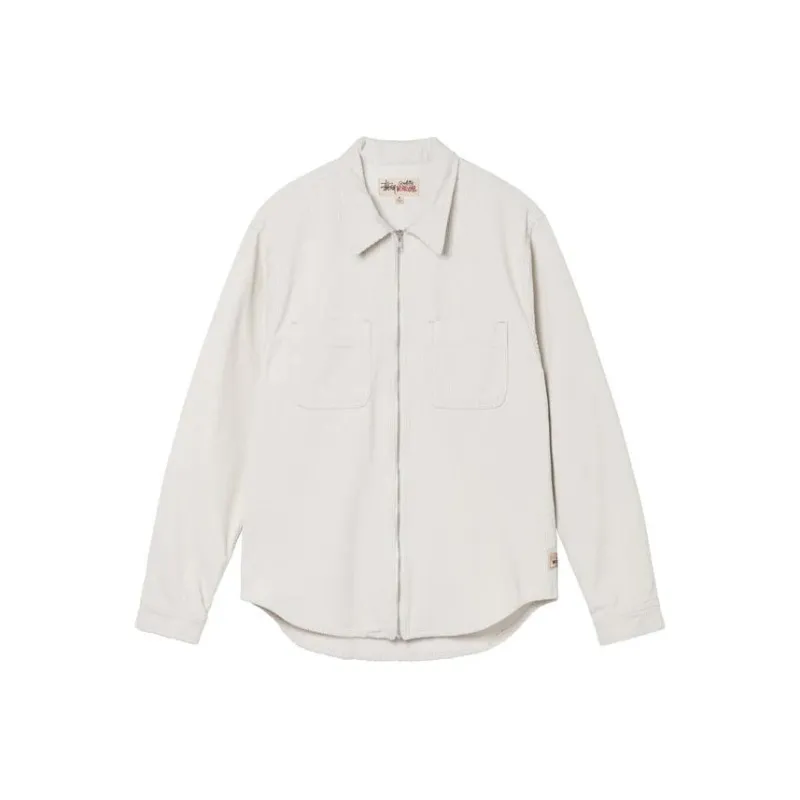 Stussy Wide Wale Cord Zip Shirt-0