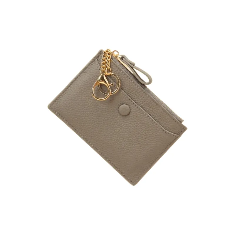 Tong Tong Rabbit Top Grain Cow Leather Coin Purse Women's Yellow/Gray/Orange/Pink/Maroon/Black-2