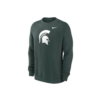Nike Michigan State Spartans Primetime Evergreen Logo Men's Nike College Pullover Crew