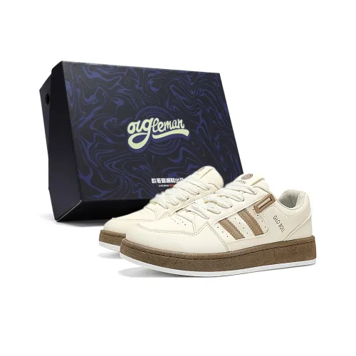 OUGLEMEN Slip Resistant Cushioning Impact Resistance Wear Resistant Low Top Skateboard Shoes Women's Box