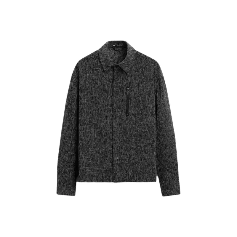 ZARA Shirts Men Black/White-0