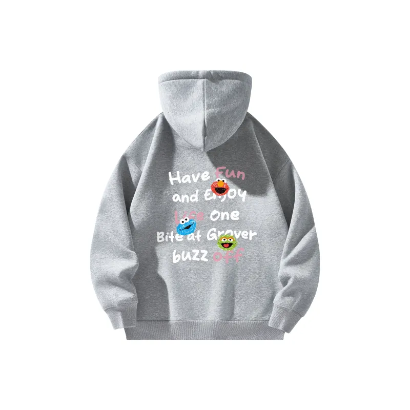SESAME STREET Sweatshirt Thickened And Fleece Lined Unisex-13