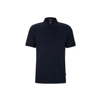 HUGO BOSS Logo patch Cotton Polo Shirt