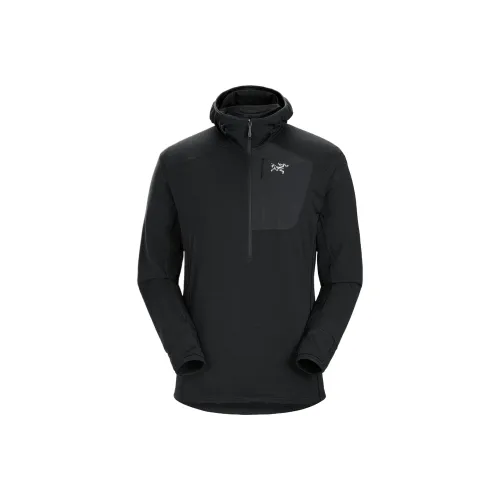 Arcteryx DELTA 1/2 Delta 1/2 Zip Neck Hoody Men's Sweatshirt Men's Black