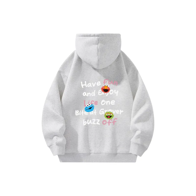 SESAME STREET Sweatshirt Thickened And Fleece Lined Unisex-9