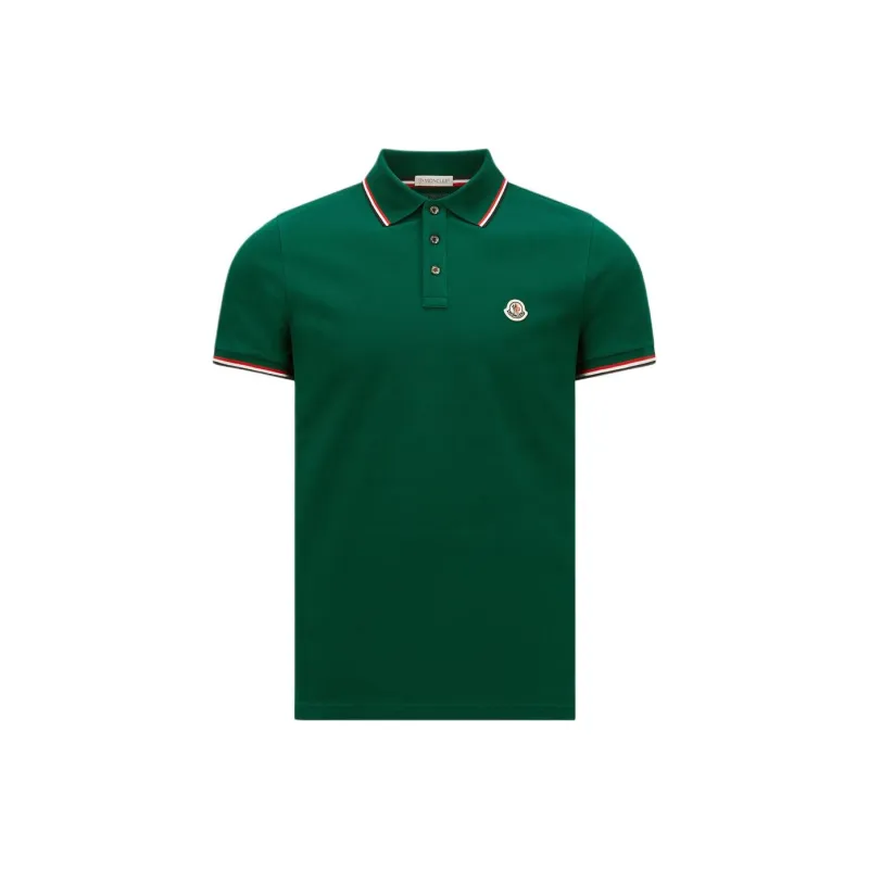 Moncler Logo Patch Short Sleeved Polo Shirt-0