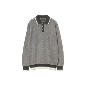 Beams Polo Shirt Men's Charcoal