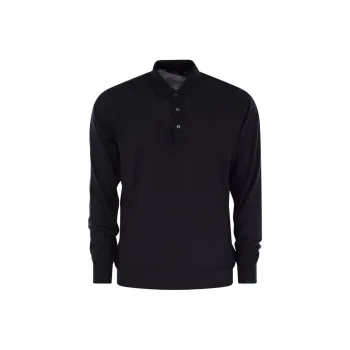FEDELI Virgin Wool Polo Shirt