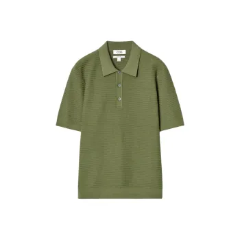 COS Polo Shirt Men's Khaki Green