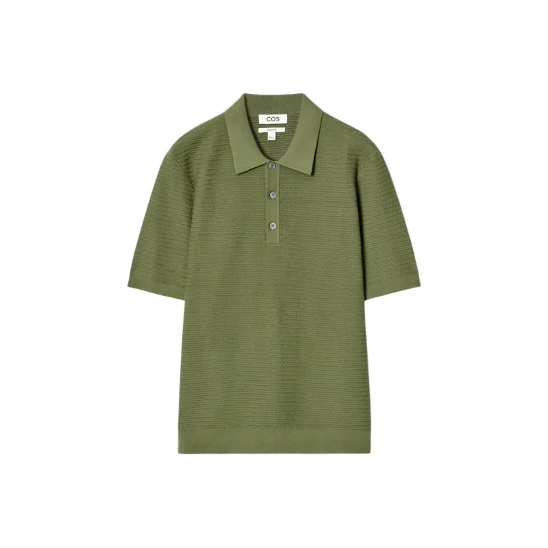 COS Polo Shirt Men's Khaki Green-0