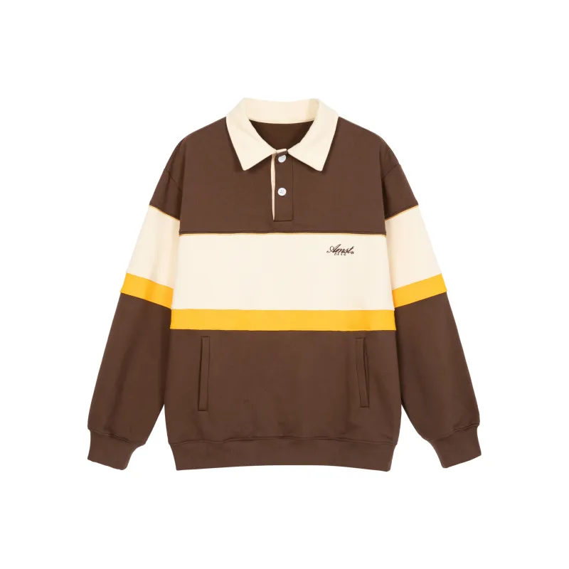 AMONSTER Polo Shirts Unisex Brown & Beige-0