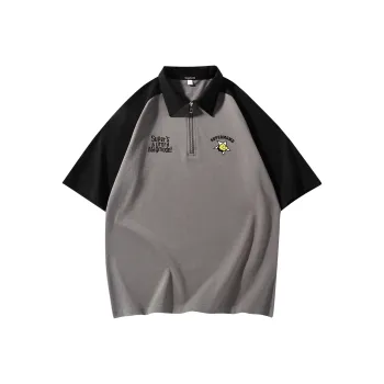 Magmode Polo Shirt Unisex Taupe Black