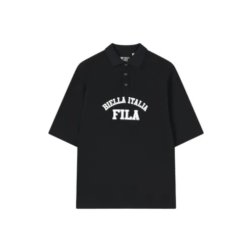 FILA Polo Shirt Unisex Jet Black
