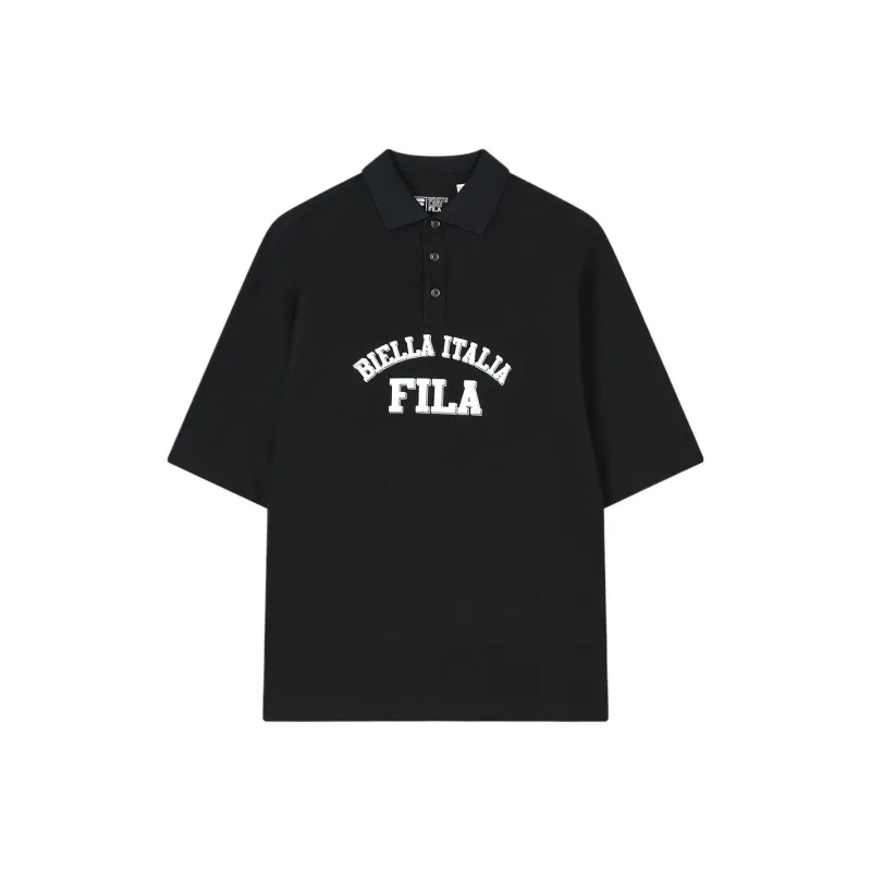 FILA Polo Shirt Unisex Jet Black-0