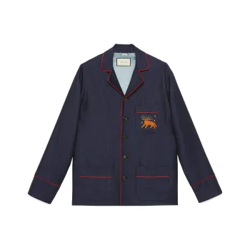 GUCCI Fine Dots Feline Jacket