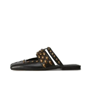 ZARA LIMITED EDITION Wrap toe Slippers Women's Black