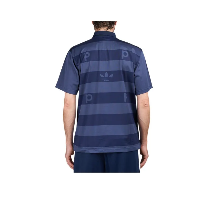 Adidas Originals Adidas X Pop Trading Company FW23 Polo Shirt Unisex Navy Blue-6