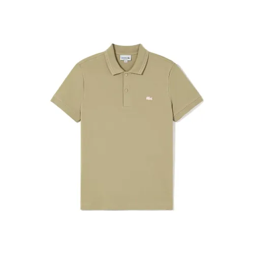 LACOSTE Polo Shirts Men Camel