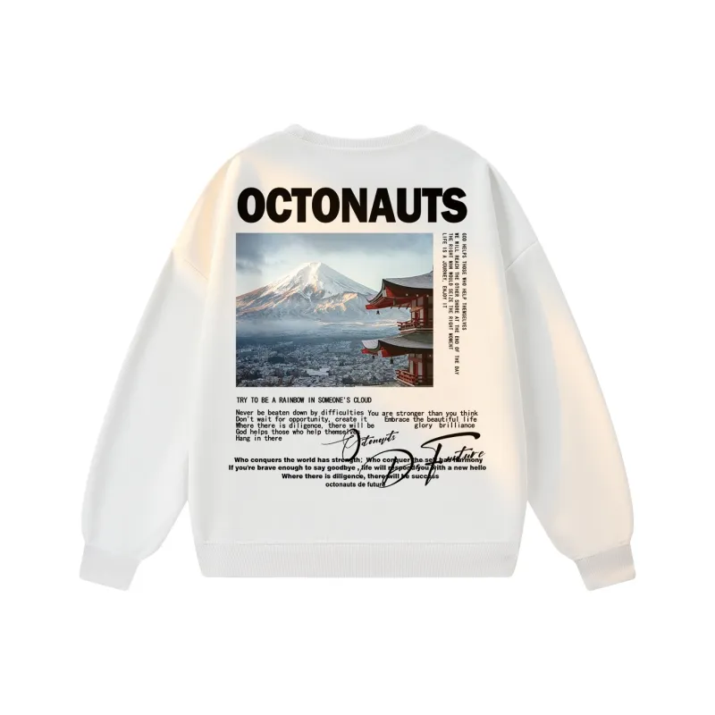 Small Columns Under The Sea Sweatshirt Unisex-0