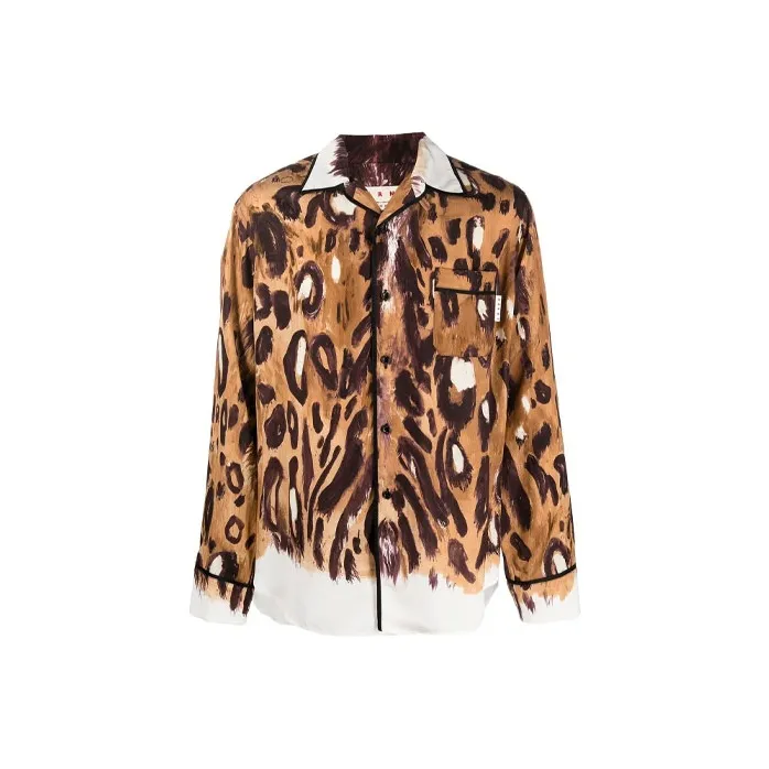 MARNI Shirts Men Brown-0