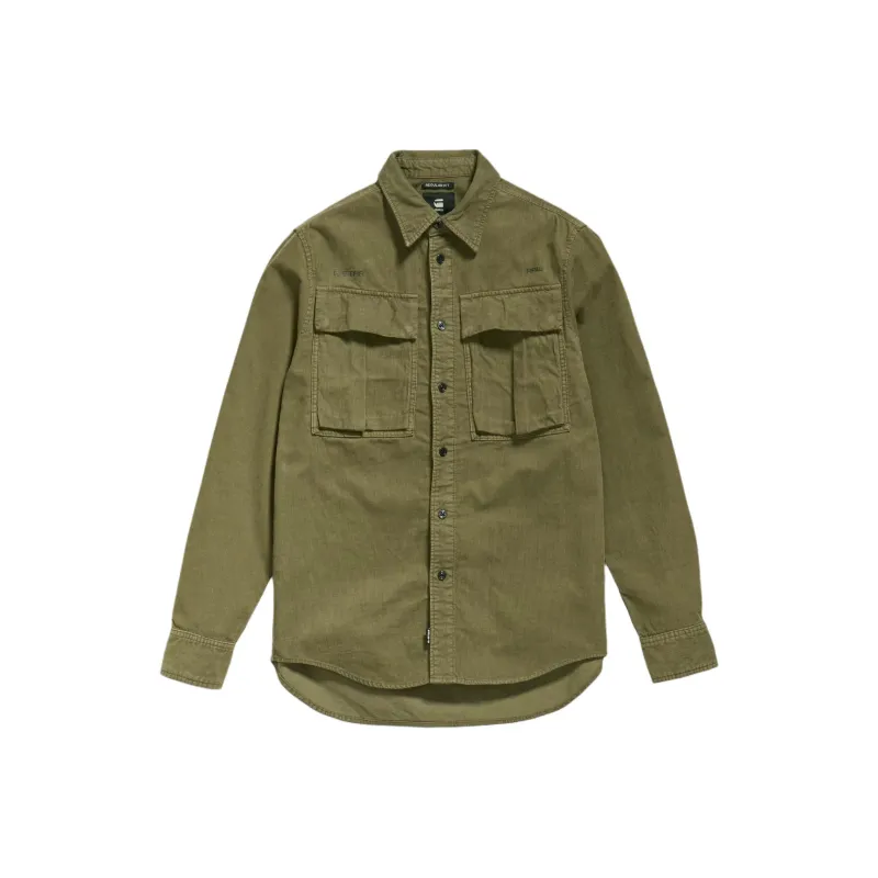G STAR RAW Shirt Unisex Contour Olive-0