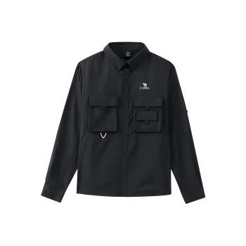 CAMEL Urban Function Series Shirt Spring And Summer Men's Phantom Black