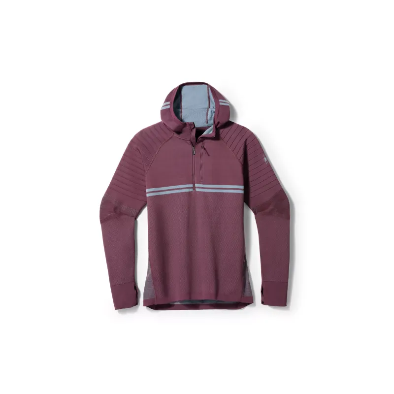 SMARTWOOL Intraknit™ Merino Tech 1/2 Zip Hoodie Sweatshirt Men's Dark Purple-0