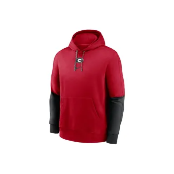 Nike Georgia Bulldogs Sideline Team Issue Club Men's Nike College Pullover Hoodie