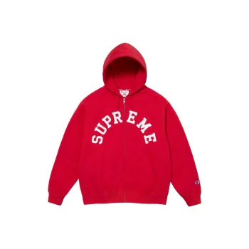 Supreme Champion Zip Up Hooded Sweatshirt