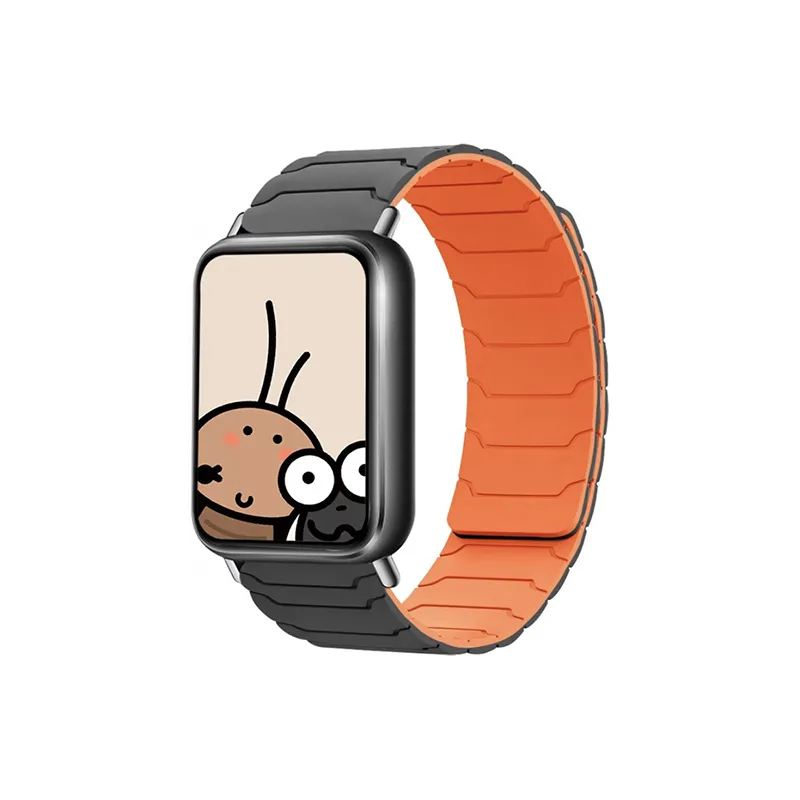 CHUANGYIDA Watch Band Xiaomi Red Beige Compatibility 135 210mm Silicone Material-4