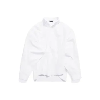 Balenciaga Logo Embroidered Wrap Shirt