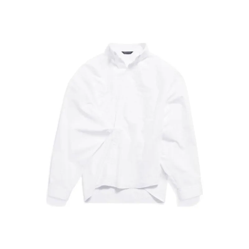 Balenciaga Logo Embroidered Wrap Shirt-0