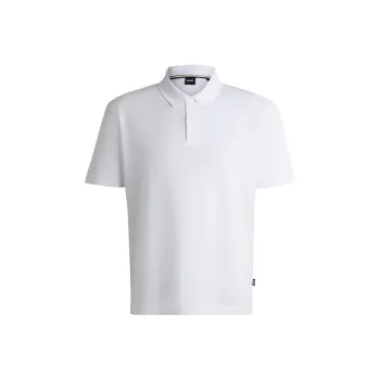 HUGO BOSS Logo print Mercerized Polo Shirt