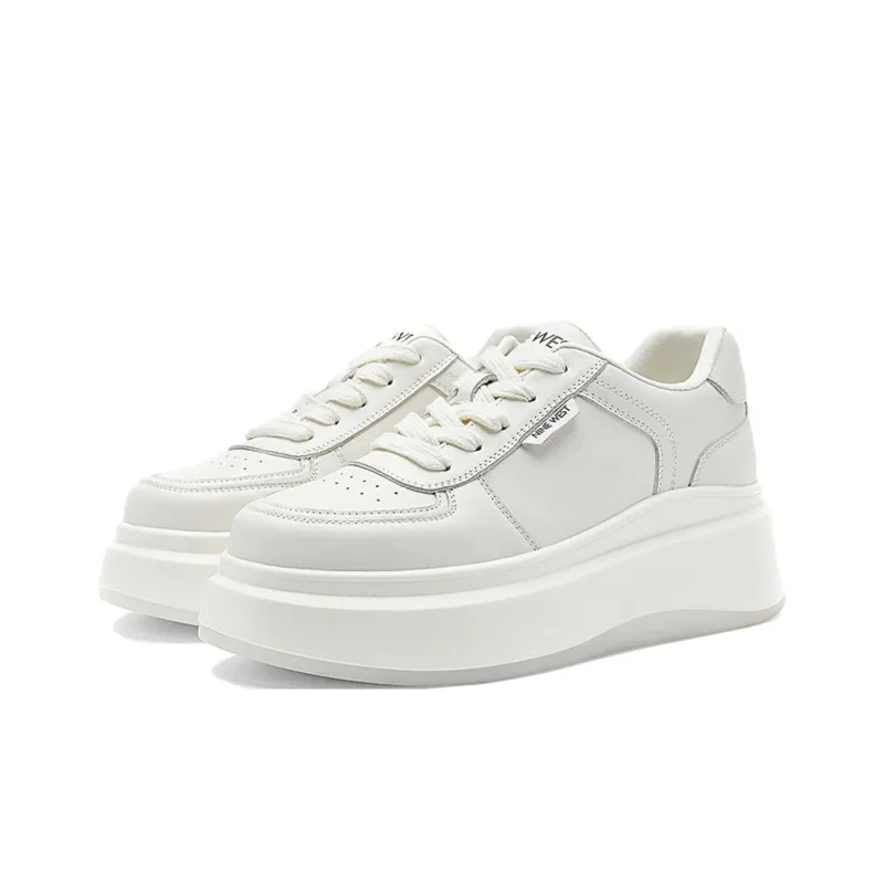 NINE WEST Low Top Skateboard Shoes Women's Ecru-2