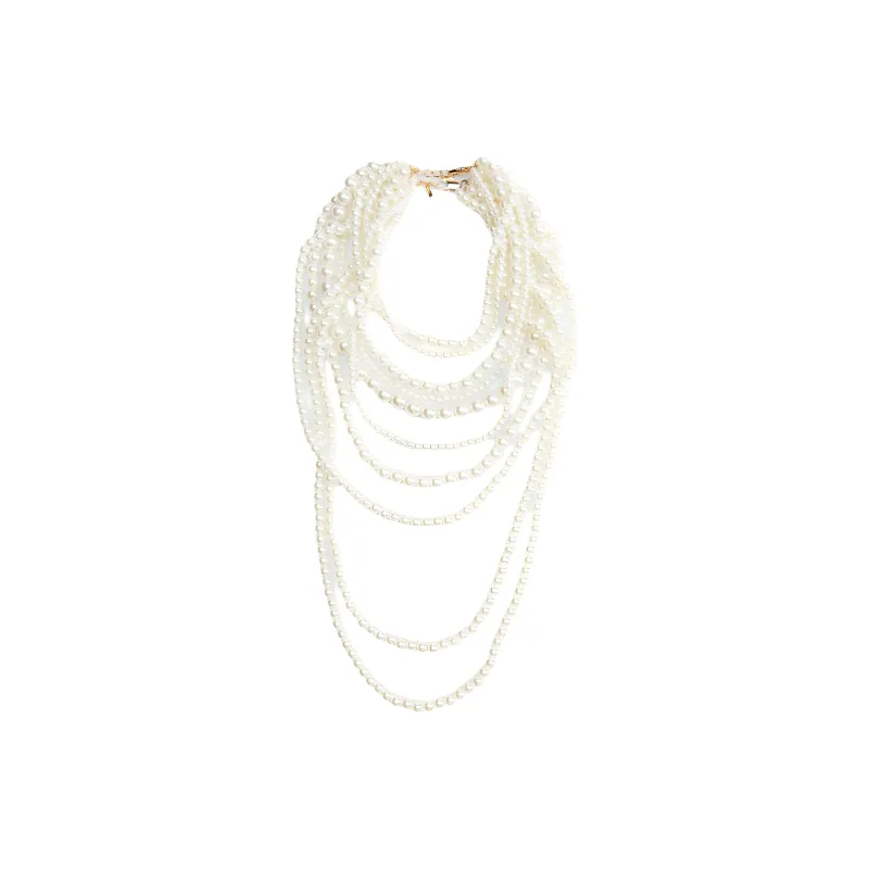 ZARA Polymethyl Methacrylate Necklaces Women's Gold-0