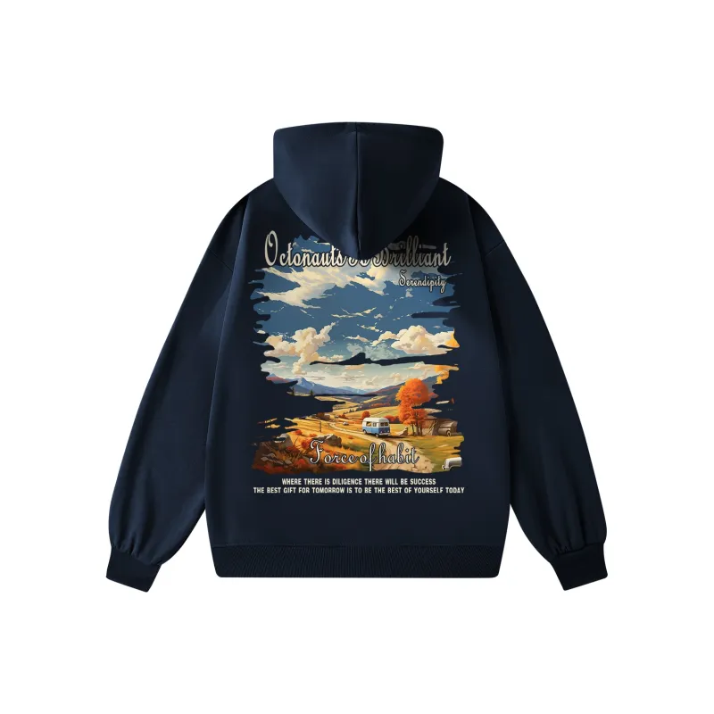 Small Columns Under The Sea Hoodie Unisex-2