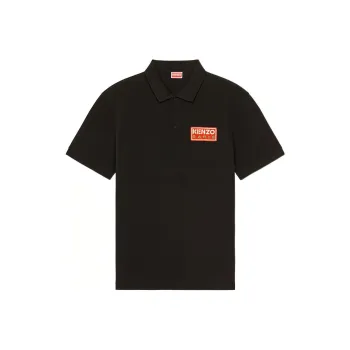 KENZO Logo Patch Short-Sleeved Polo Shirt
