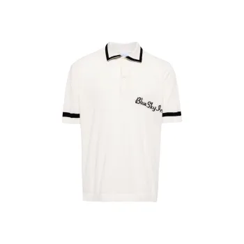Blue Sky Inn Logo embroidered Knitted Polo Shirt