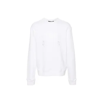 Roberto Cavalli Logo embroidered Cotton Sweatshirt